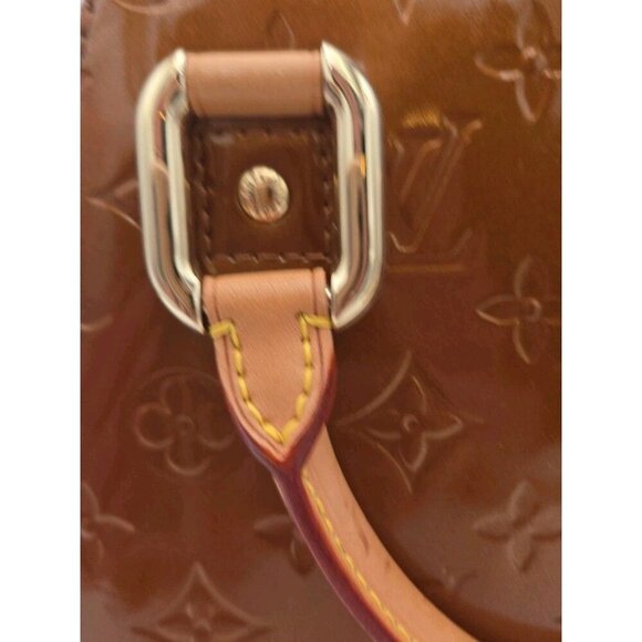 Louis Vuitton Vernis Forsyth Bronze M91113 Handbag Leather Authentic Trapezoid - Picture 7 of 15